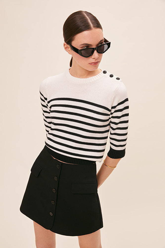 PEROZA SWEATER - BLANC