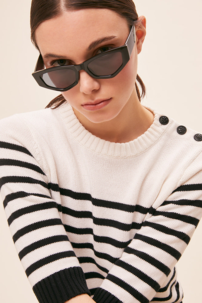 PEROZA SWEATER - BLANC