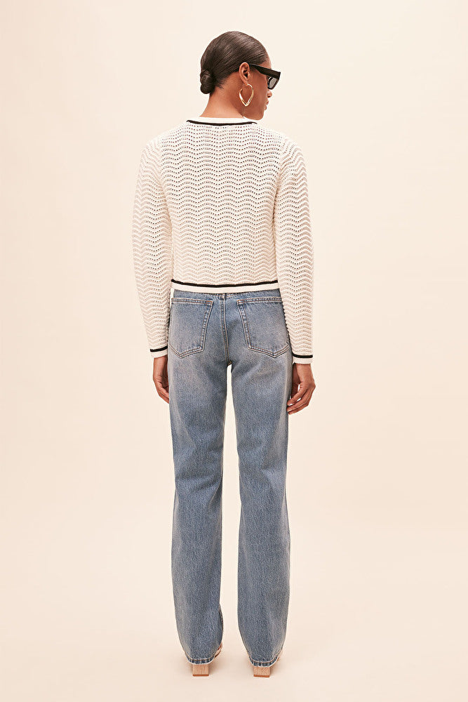 GIANY CARDIGAN - BLANC