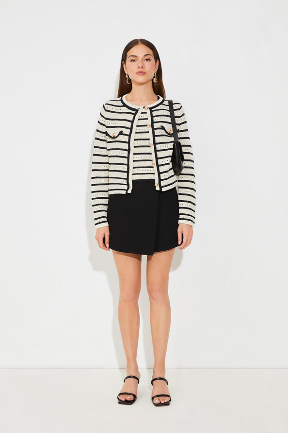 GANEO CARDIGAN - CREME