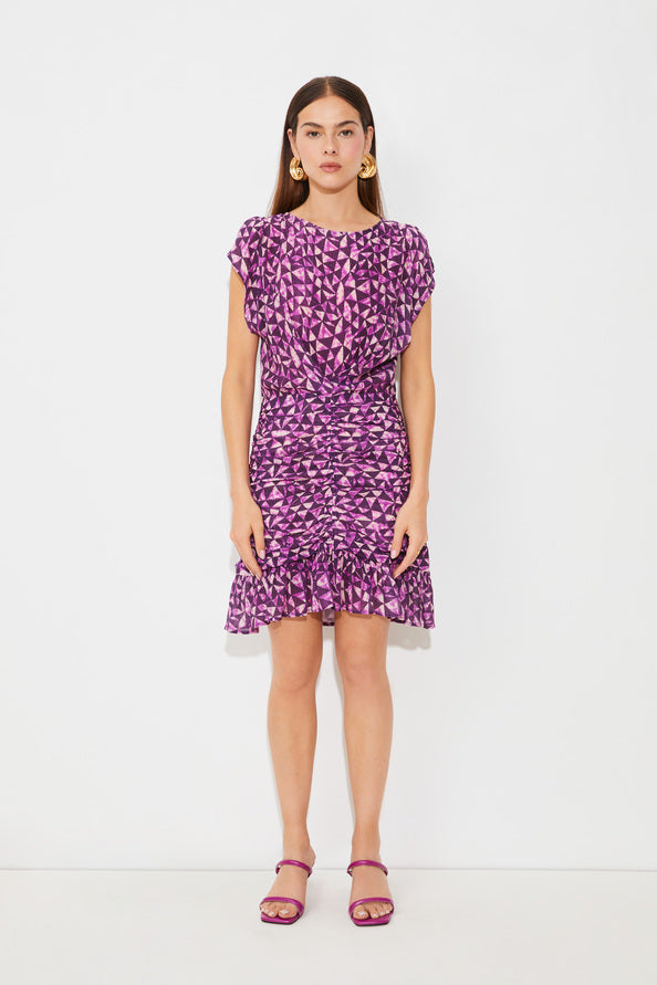 CLARINE DRESS - VIOLET