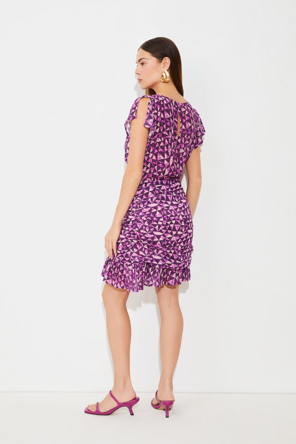 CLARINE DRESS - VIOLET