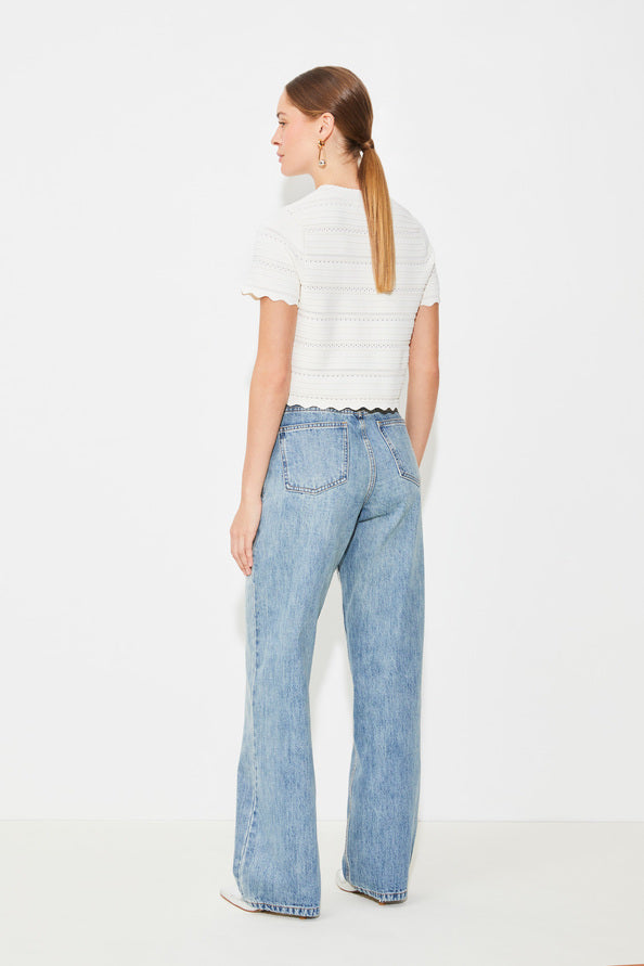 PAELI TOP - BLANC CASSE