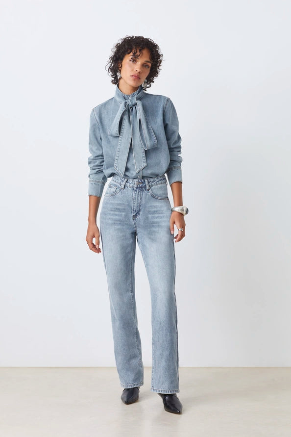 LAOS TOP - JEANS CLAIR