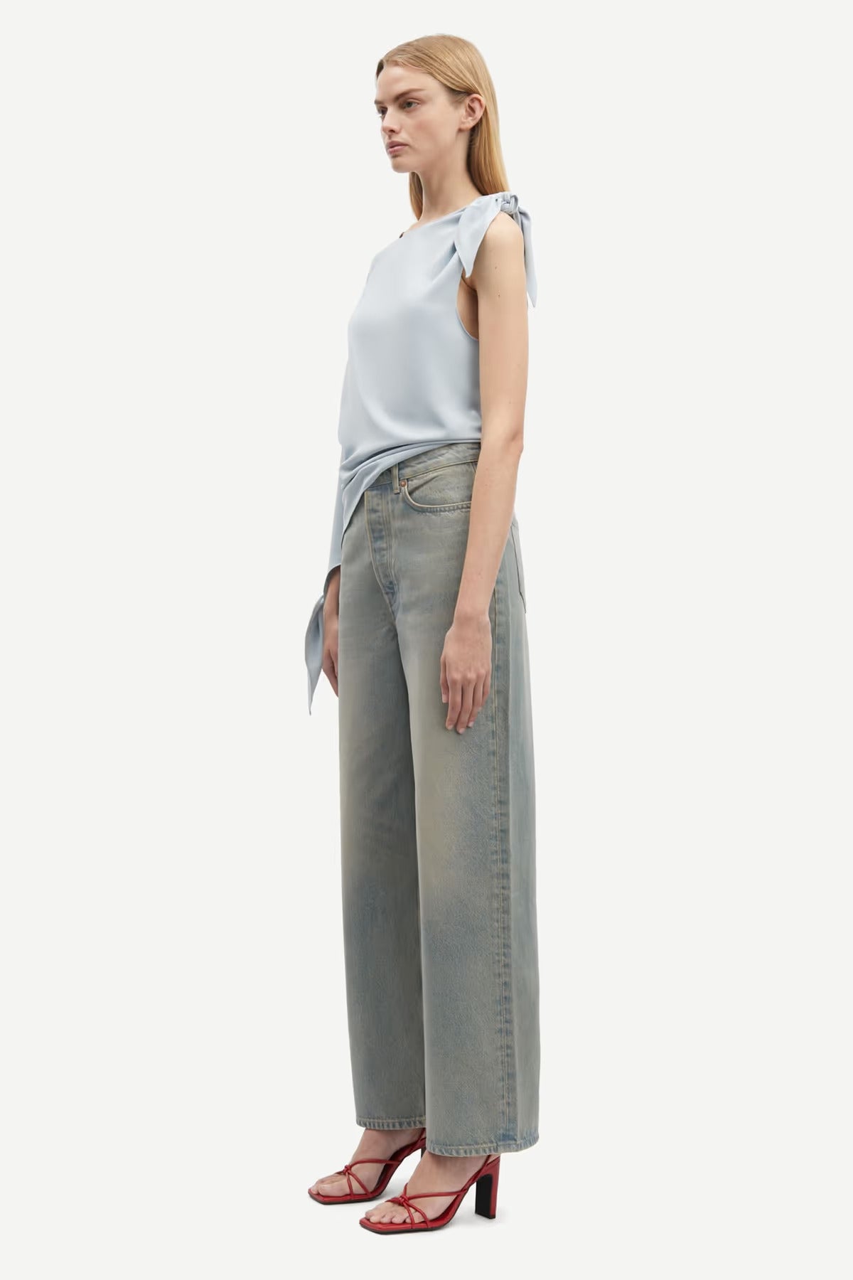 SAALBA BLOUSE - PEARL BLUE