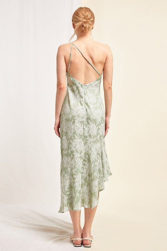 HAILEY ONE SHOULDER MIDI DRESS (ONLINE ONLY)