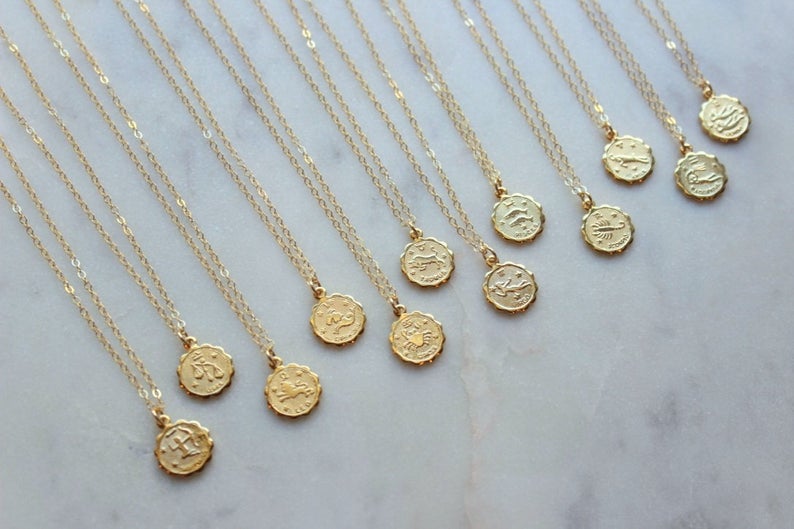 ZODIAC COIN NECKLACE (MULTIPLE STYLES)