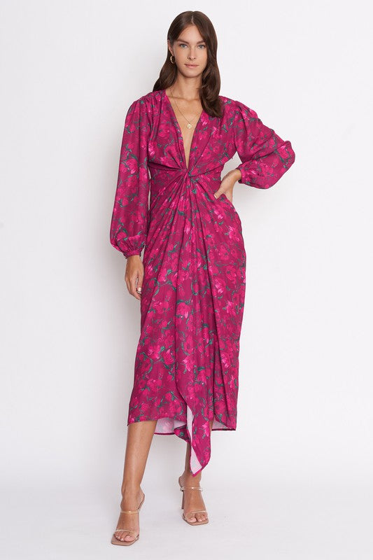 TAORMINA FLORAL TWIST DRESS