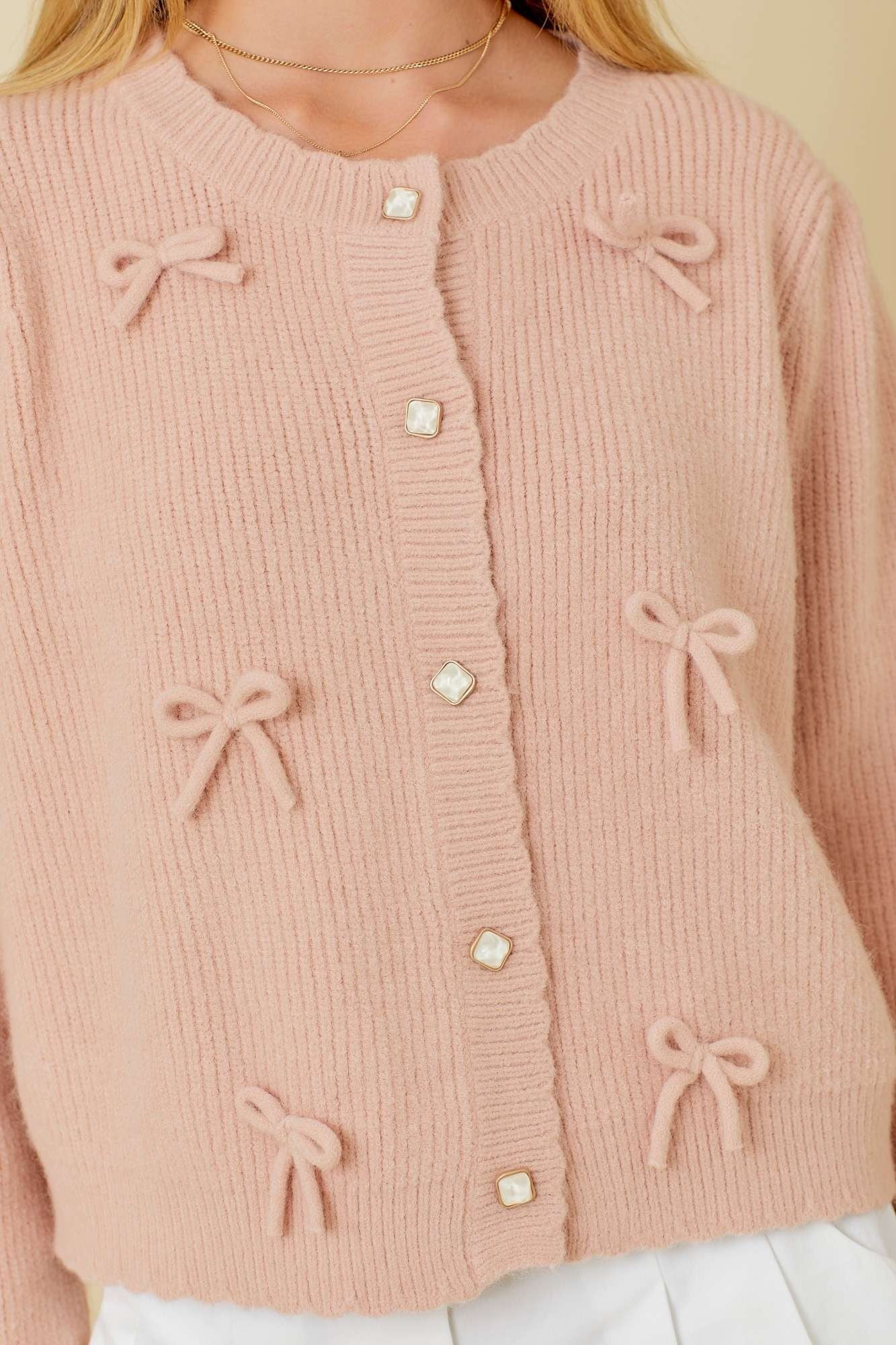 LAGOS BOW CARDIGAN