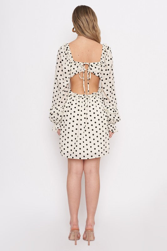 ROME POLKA DOT MINI DRESS