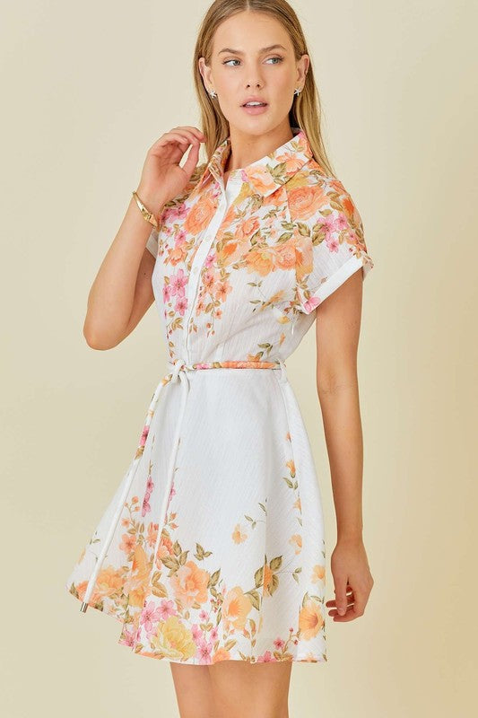 RIO FLORAL MINI DRESS