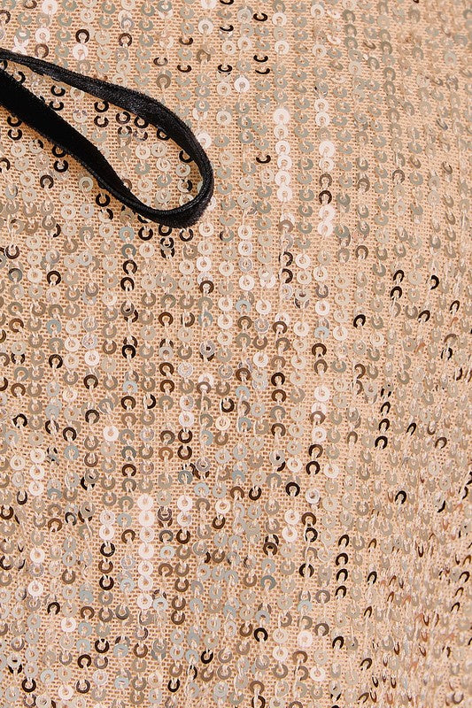 TINA SEQUIN BOW TOP
