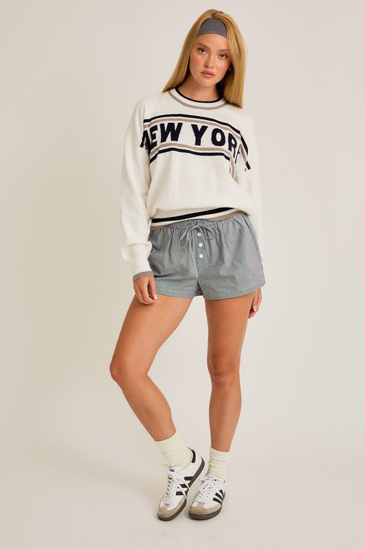NEW YORK SWEATER - WHITE