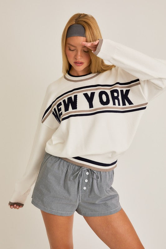 NEW YORK SWEATER - WHITE