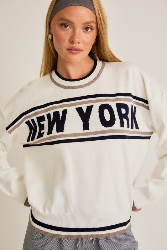 NEW YORK SWEATER - WHITE