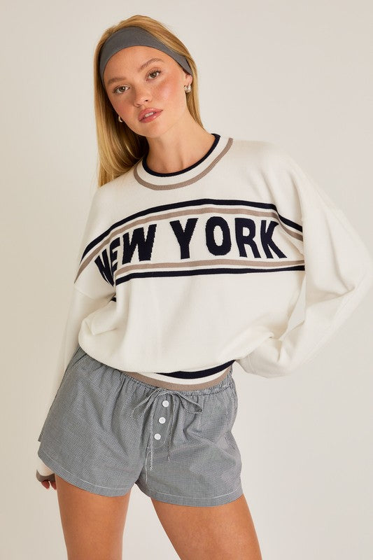 NEW YORK SWEATER - WHITE