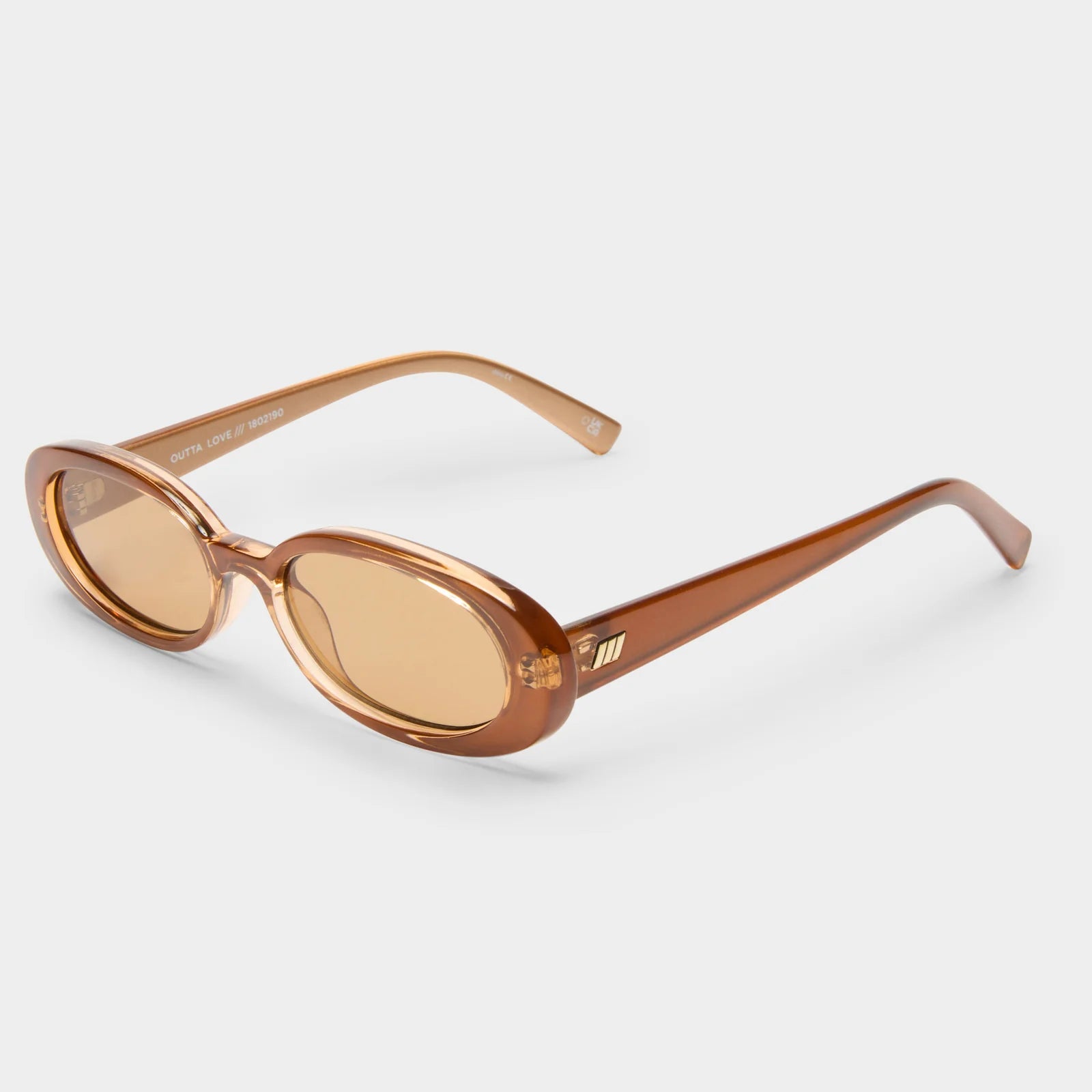 OUTTA LOVE SUNGLASSES - CARAMEL TAN TINT