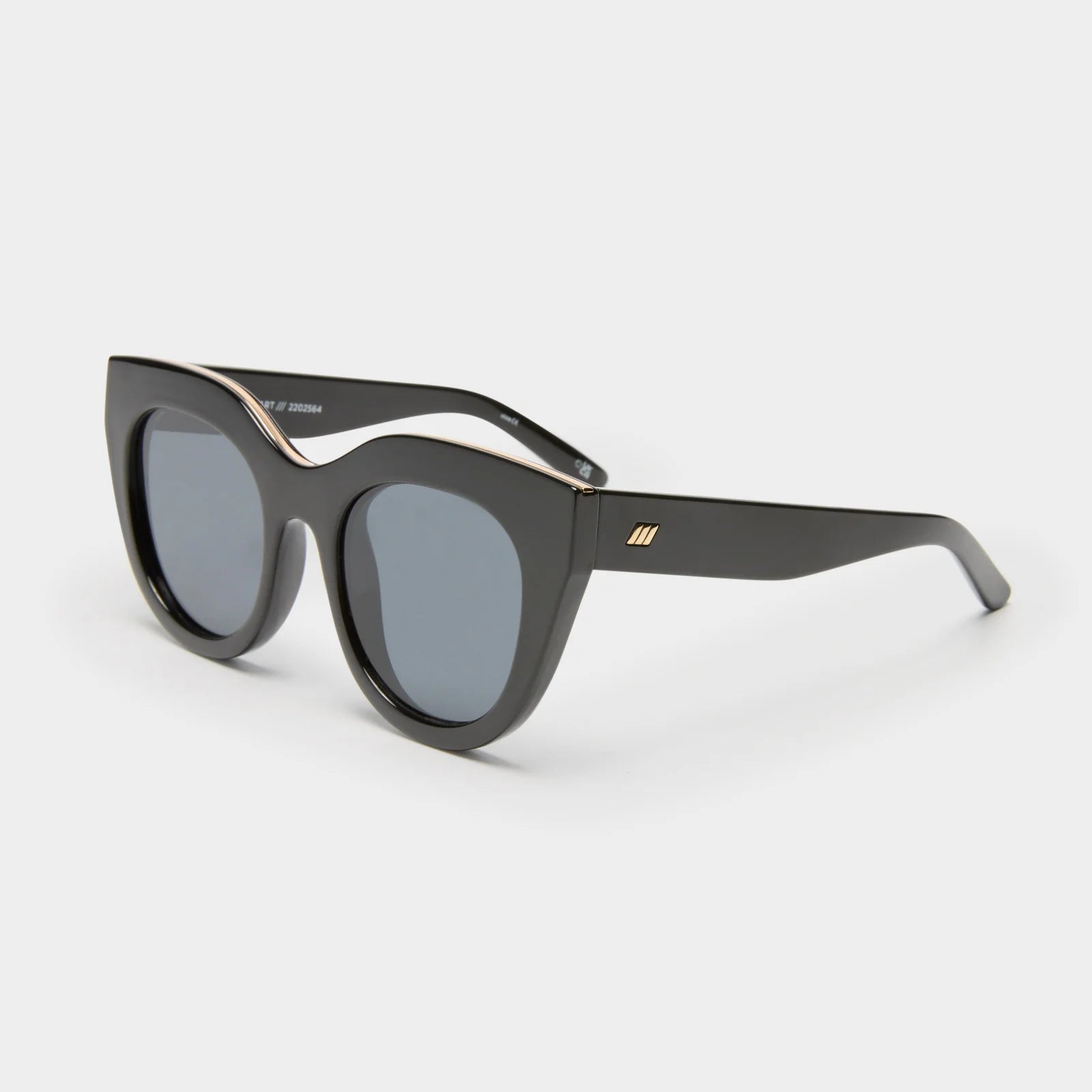 AIR HEART SUNGLASSES - BLACK POLARISED