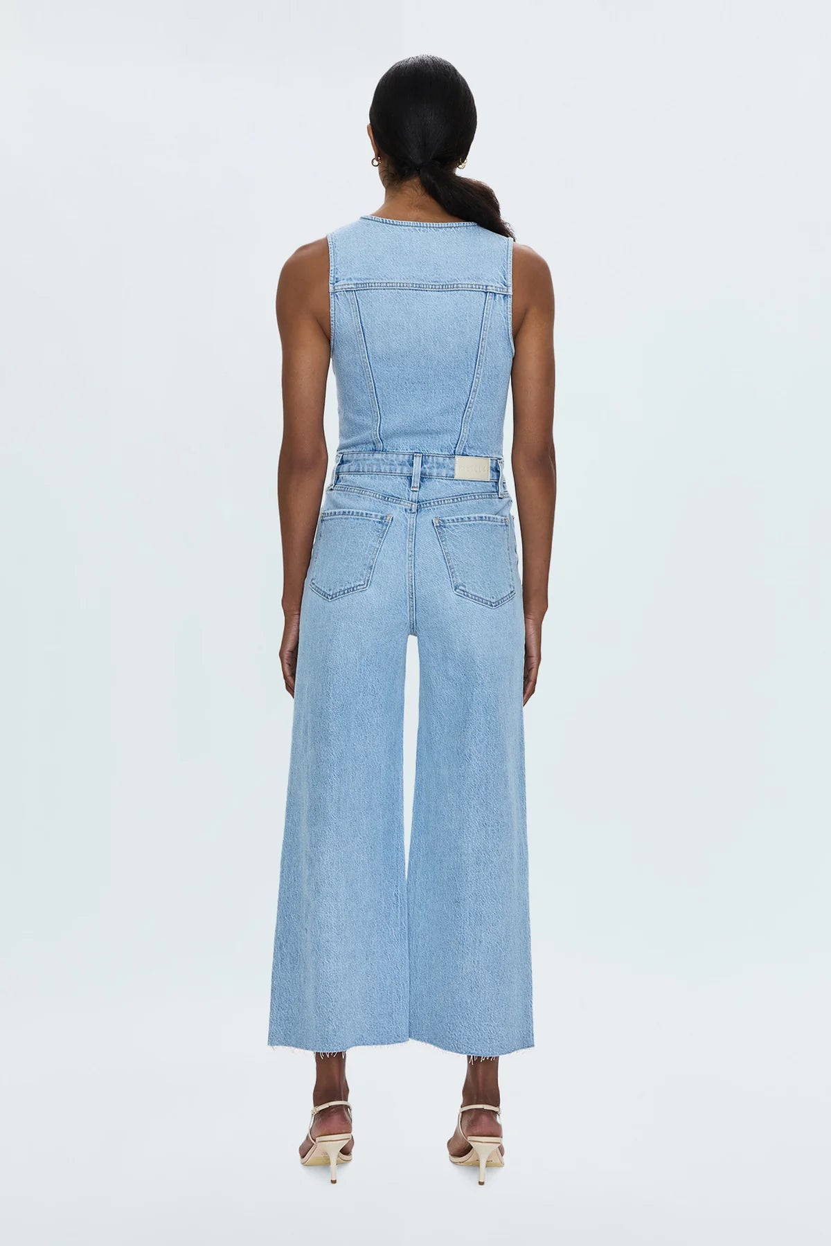 ARIA CROPPED FITTED VEST JUMPSUIT