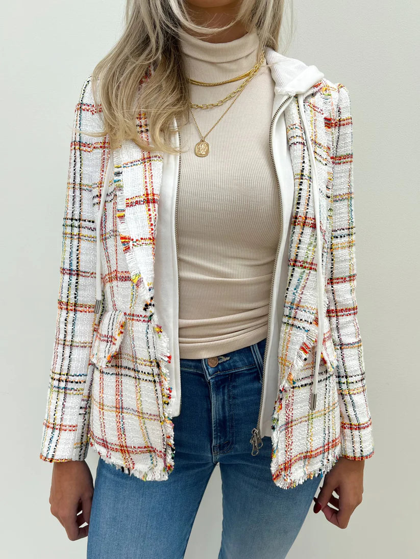 ARIE RAINBOW TWEED DICKIE BLAZER
