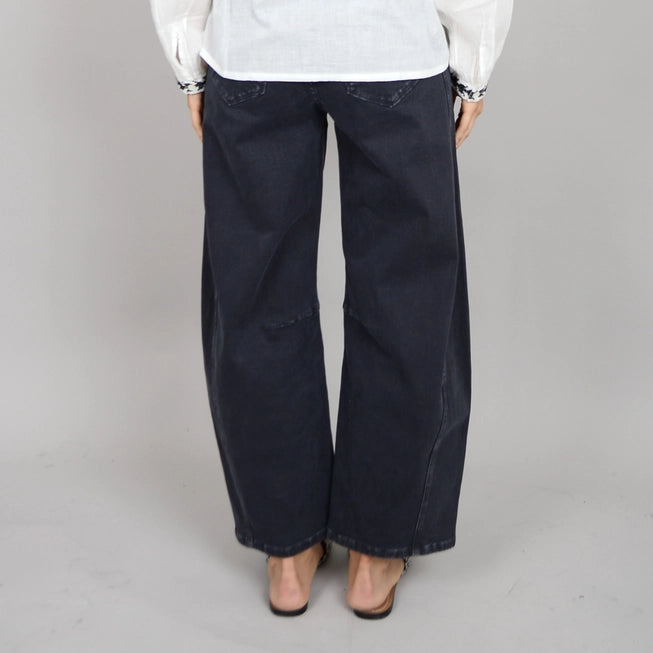 BARNI ZIP UP PANT - BLACK