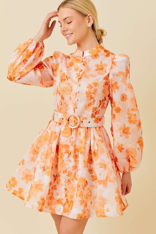 NAZARE FLORAL MINI DRESS