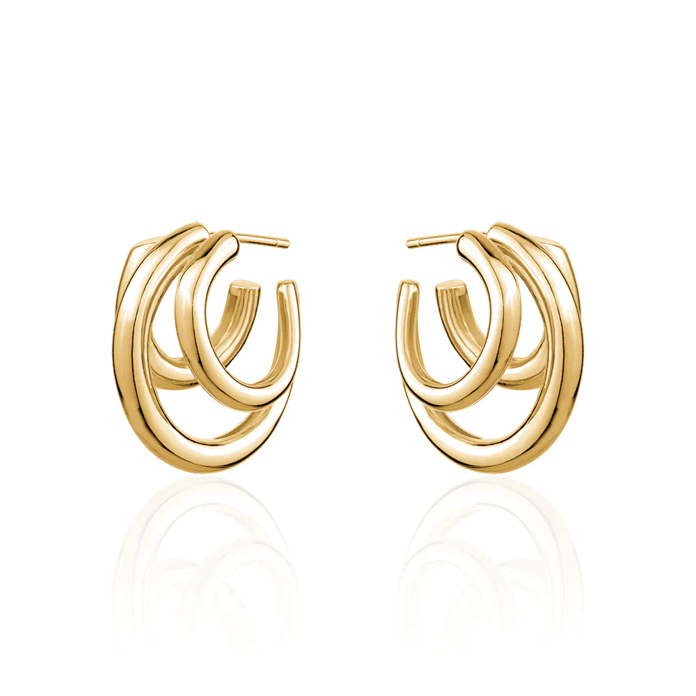 THREE TIER BOLD EARRINGS