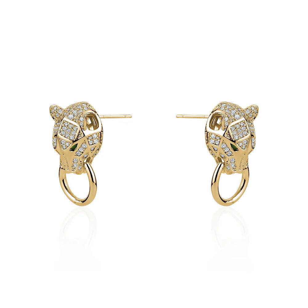 PANTHER STATEMENT EARRINGS