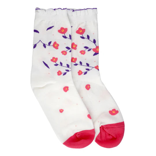 BLOSSOM BREEZE FLORAL SOCKS