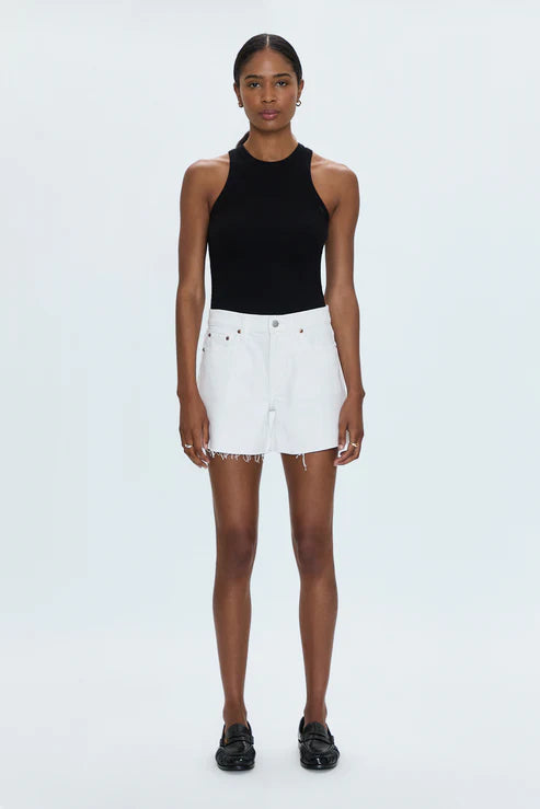 KENNEDY MID RISE SHORT - ANTIQUE WHITE