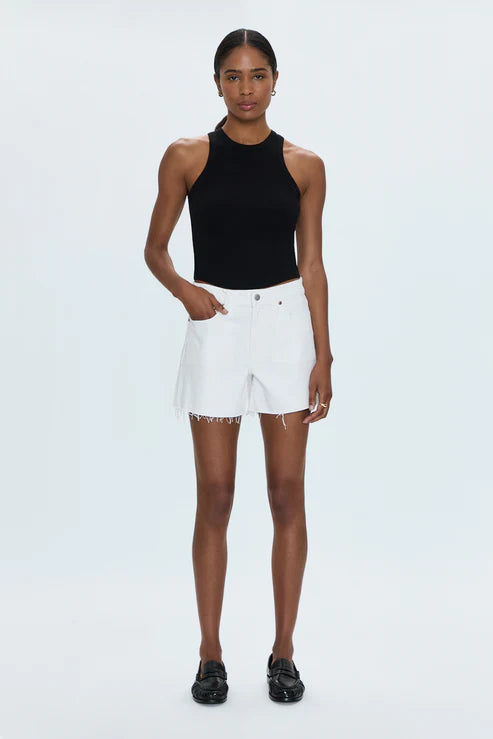 KENNEDY MID RISE SHORT - ANTIQUE WHITE