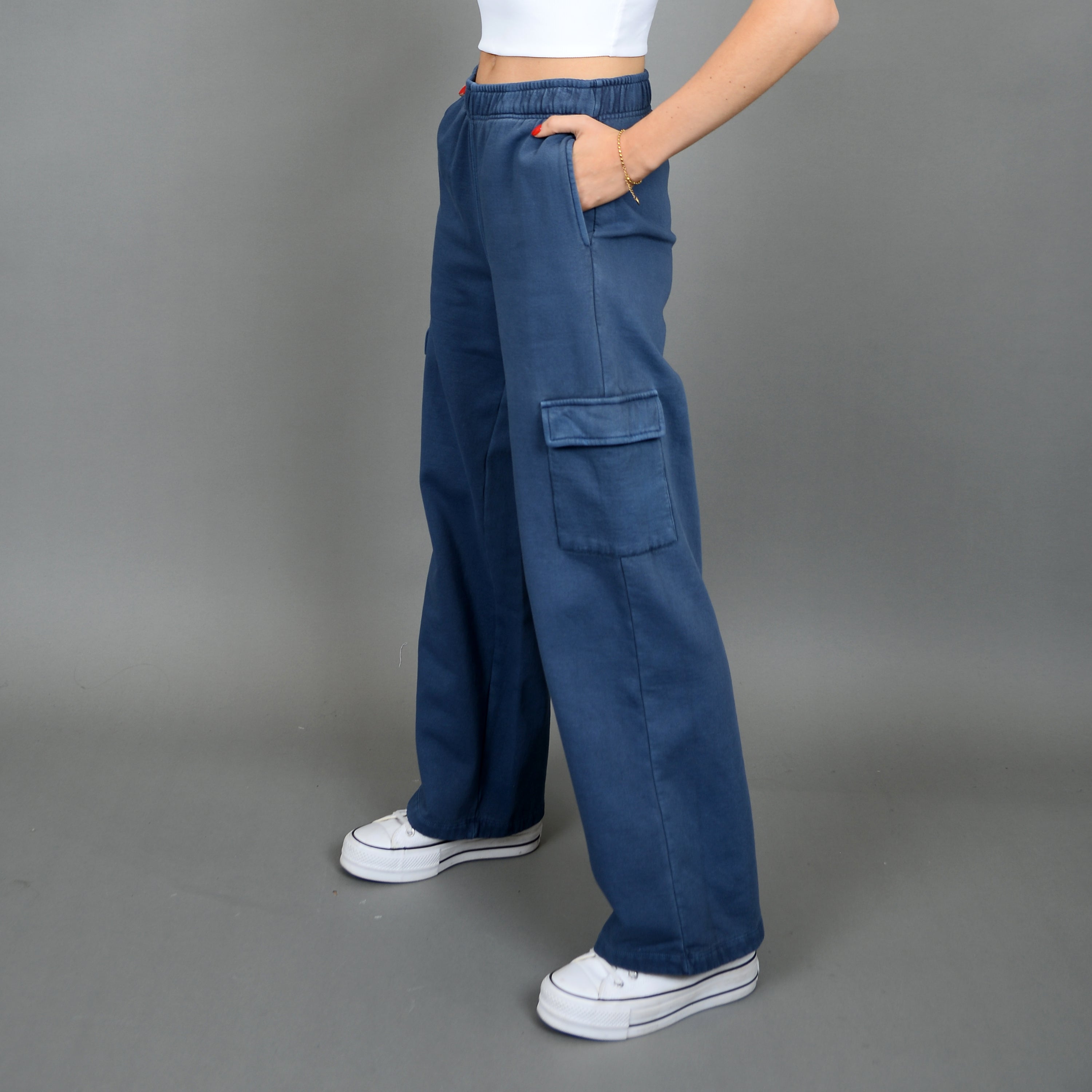 WILLAYA FLEECE WIDE LEG PANT