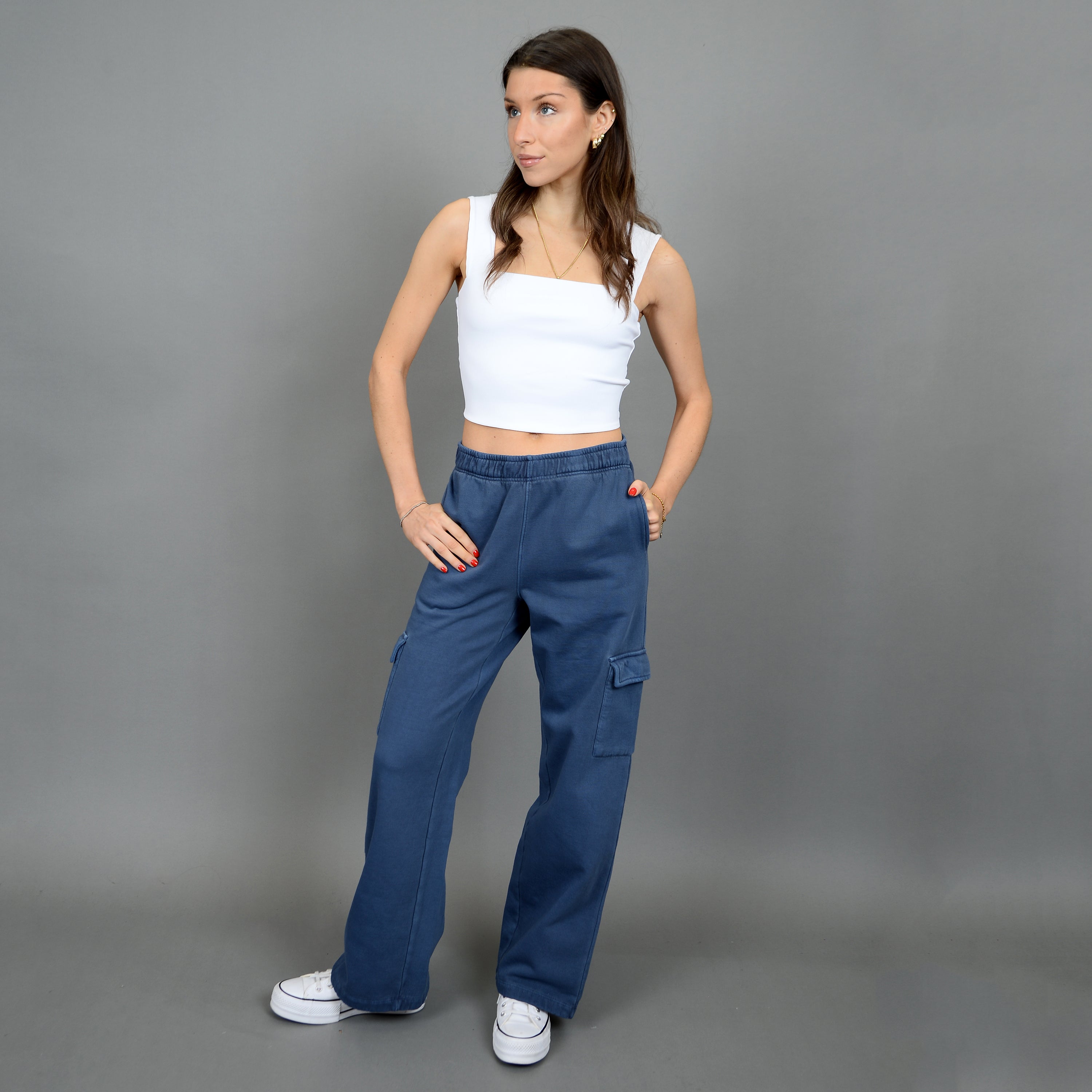 WILLAYA FLEECE WIDE LEG PANT