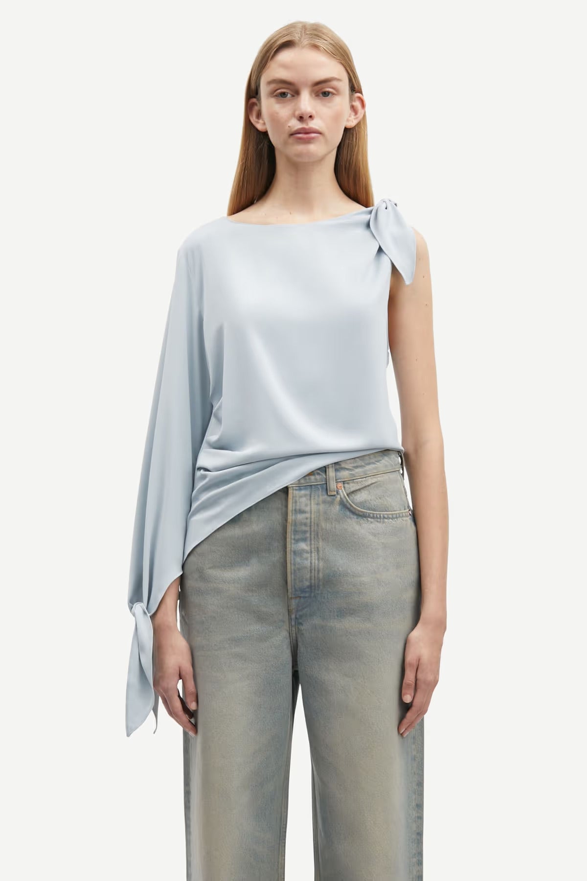 SAALBA BLOUSE - PEARL BLUE