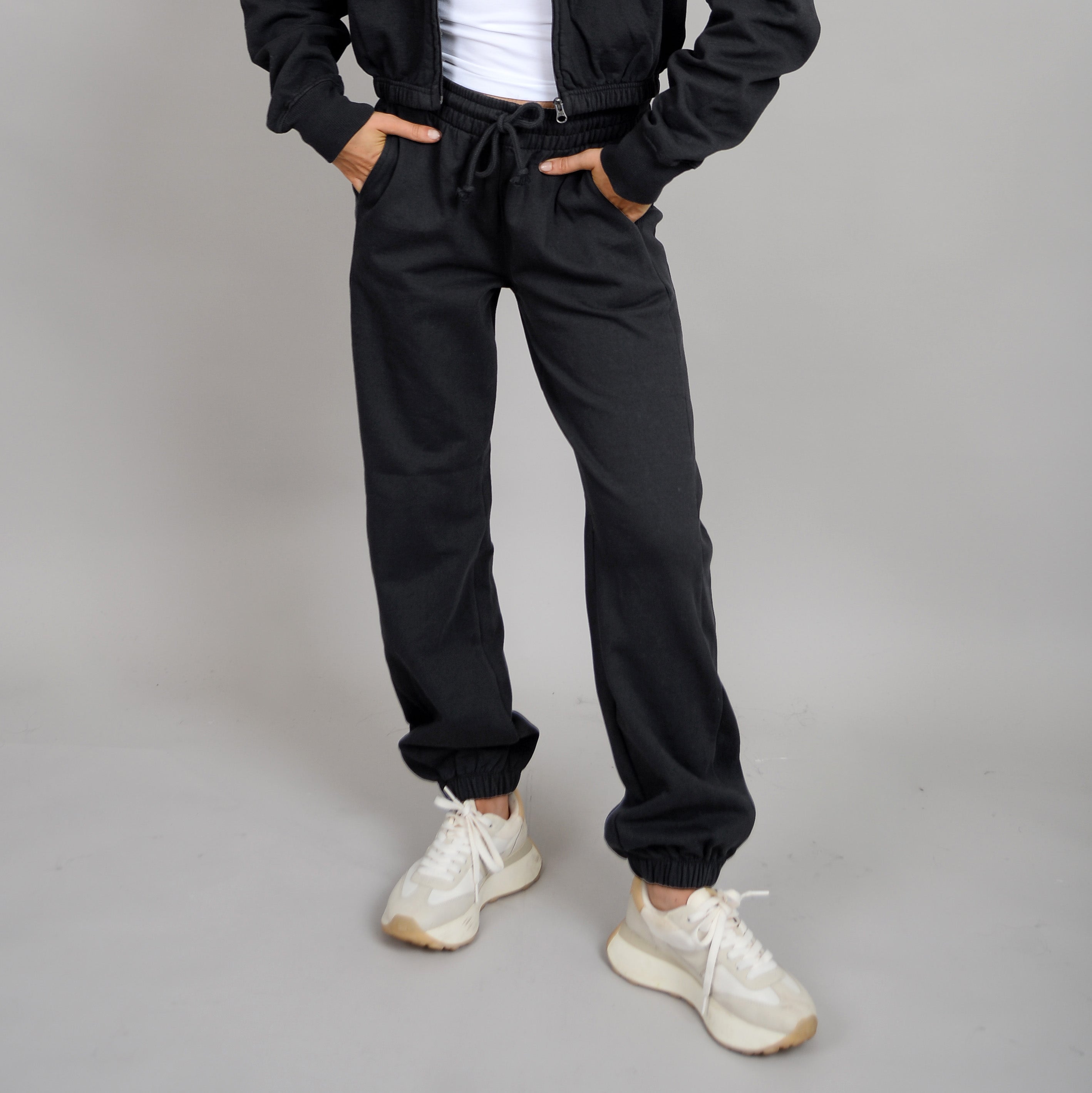 PATTIE DRAWSTRING JOGGER - VINTAGE BLACK