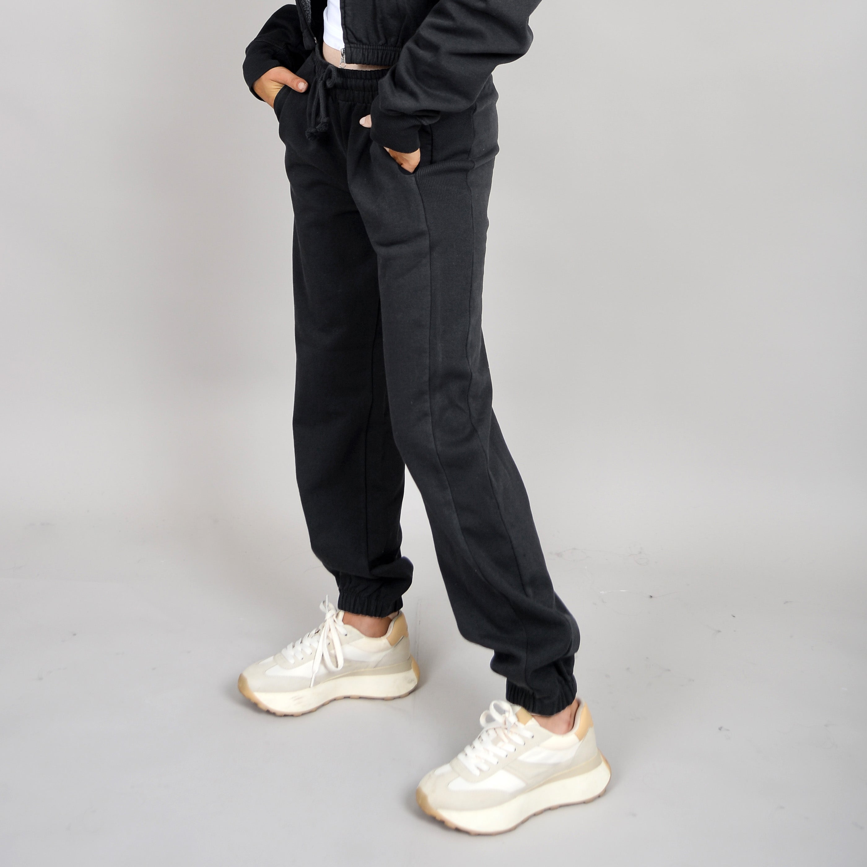 PATTIE DRAWSTRING JOGGER - VINTAGE BLACK