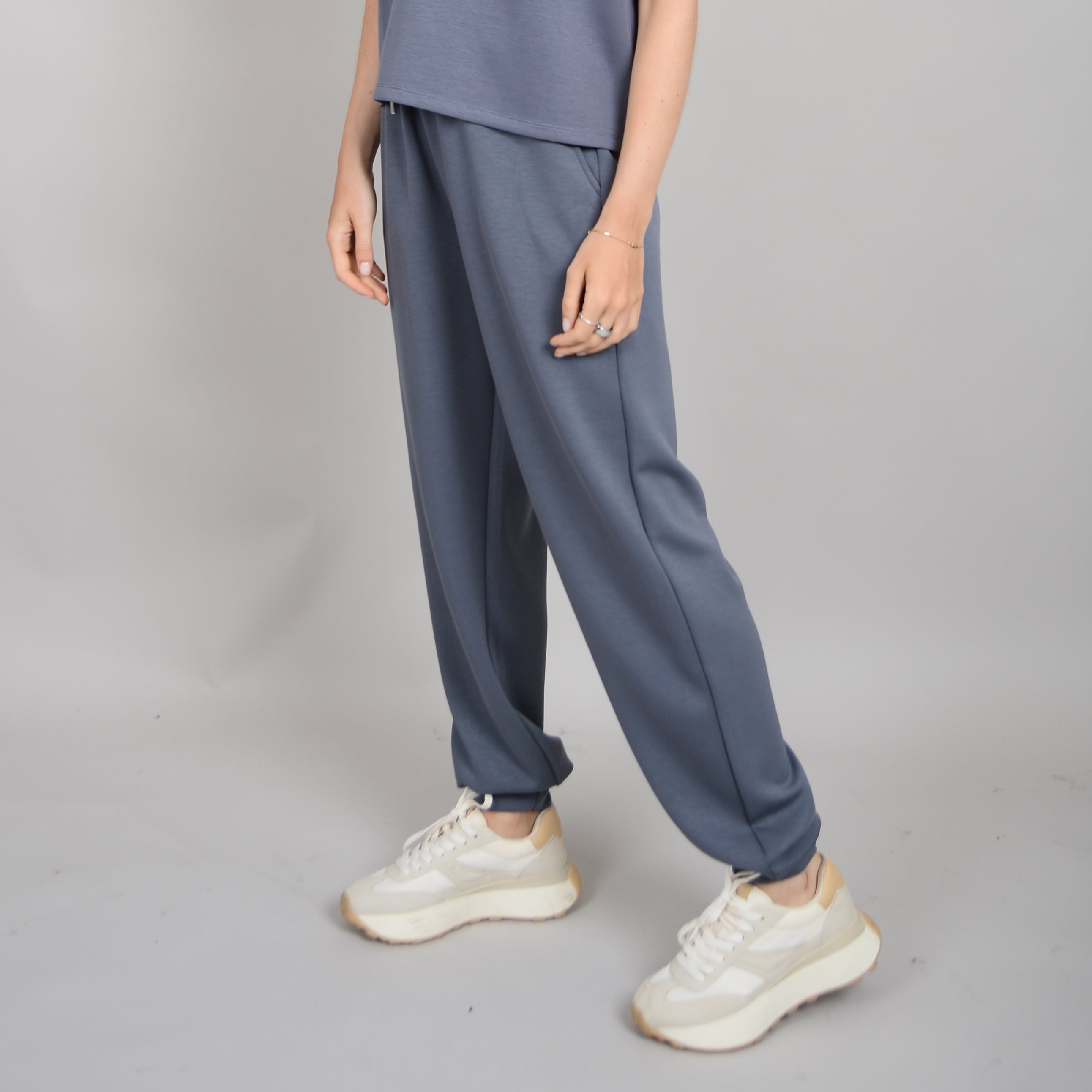 JOSELLE KNIT JOGGER - STEEL