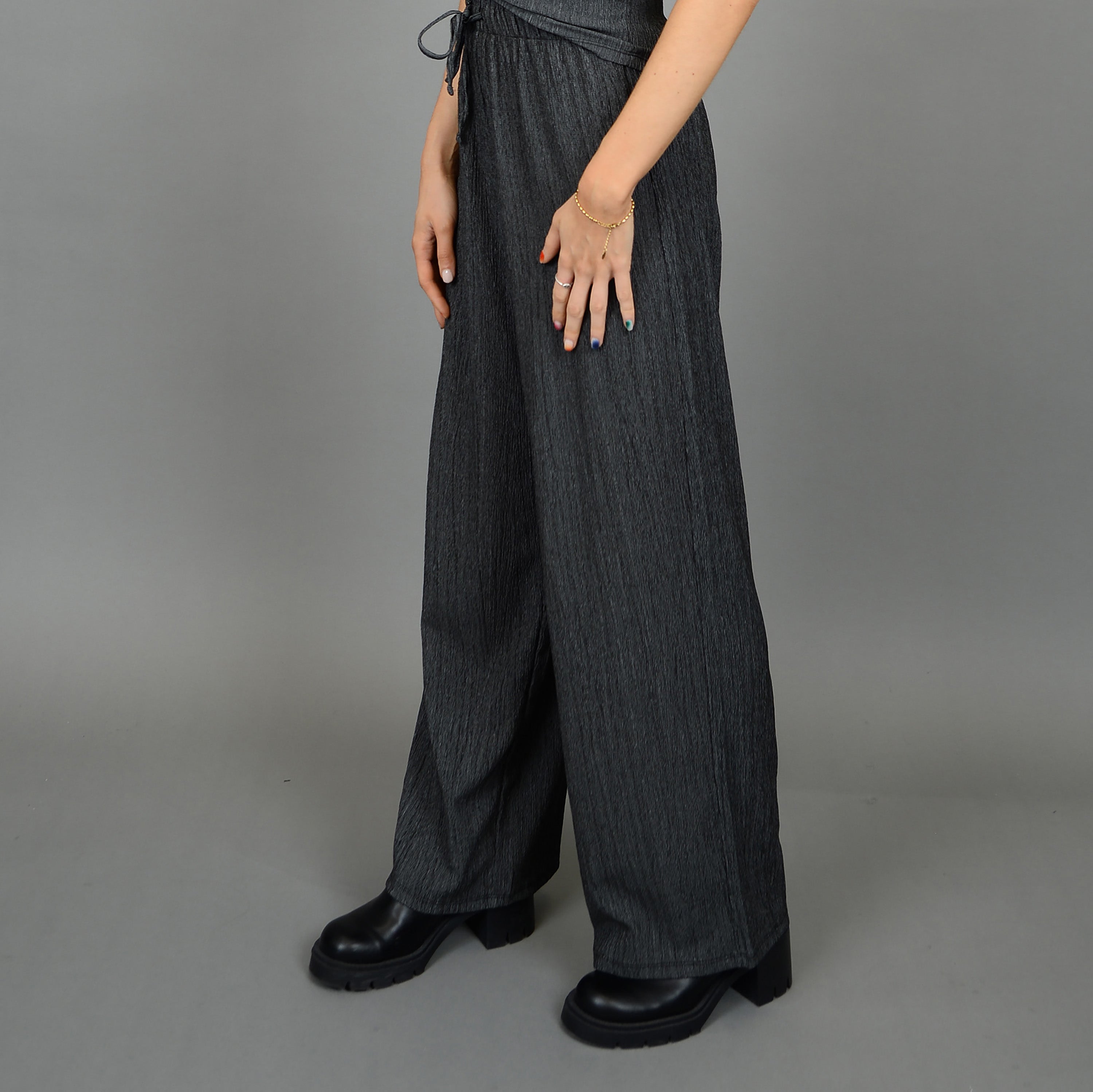 PAULEENA PANT - DARK GREY TWIST