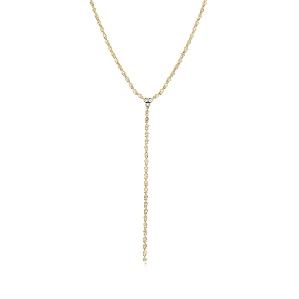 BEZEL CHAIN LARIAT