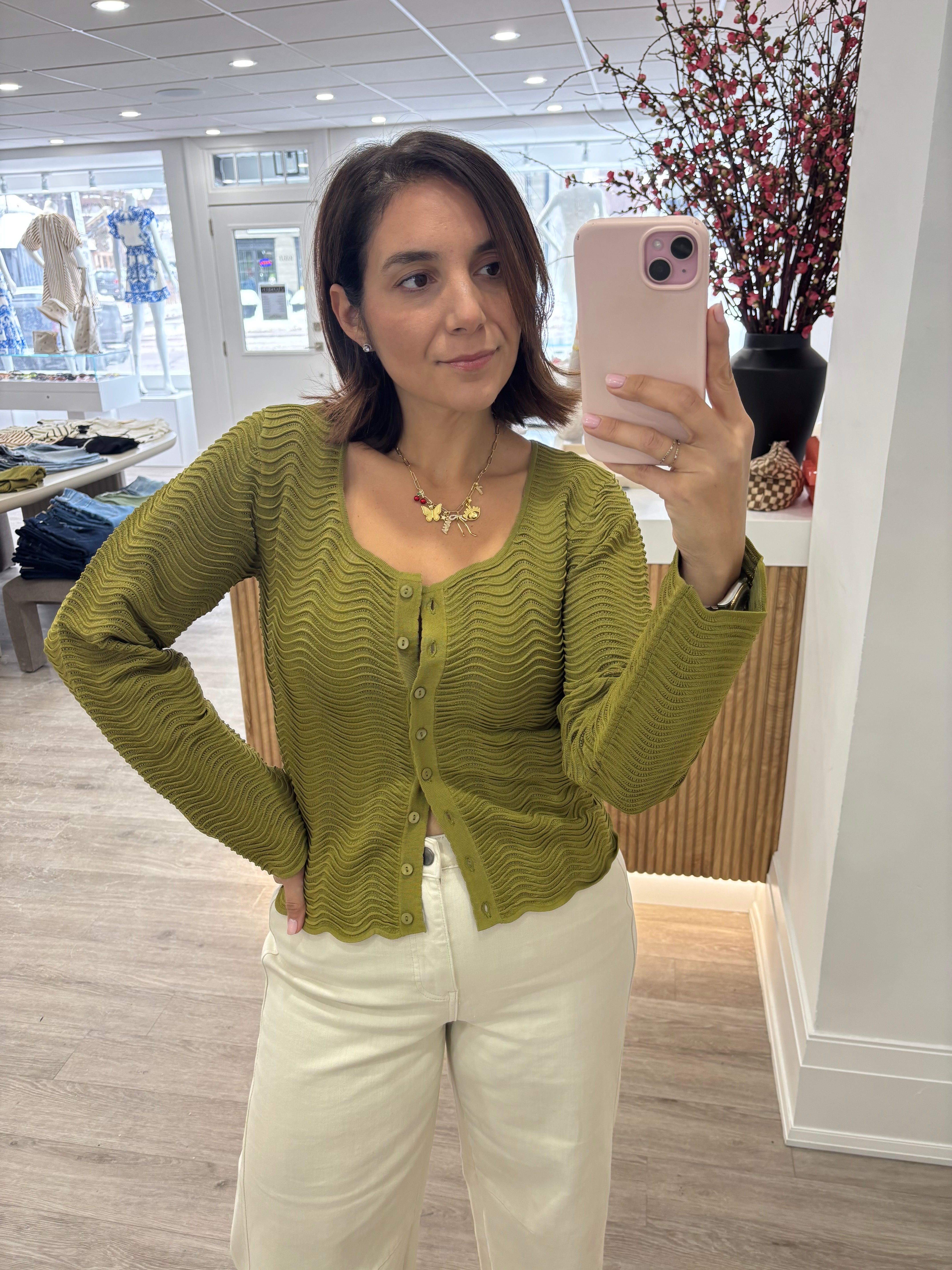 GINEA CARDIGAN - KAKI