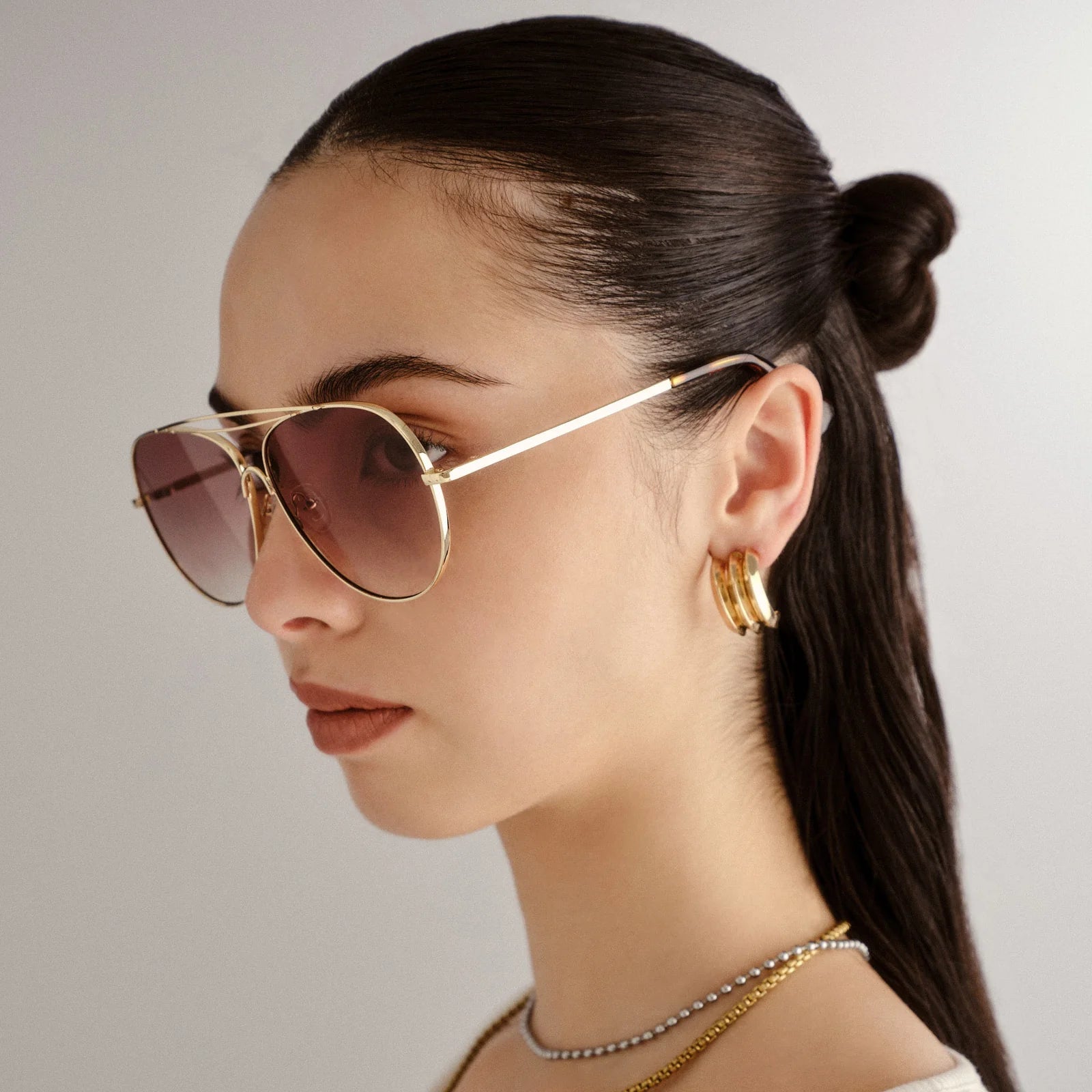 ABRACADABRA SUNGLASSES - BRIGHT GOLD/BROWN