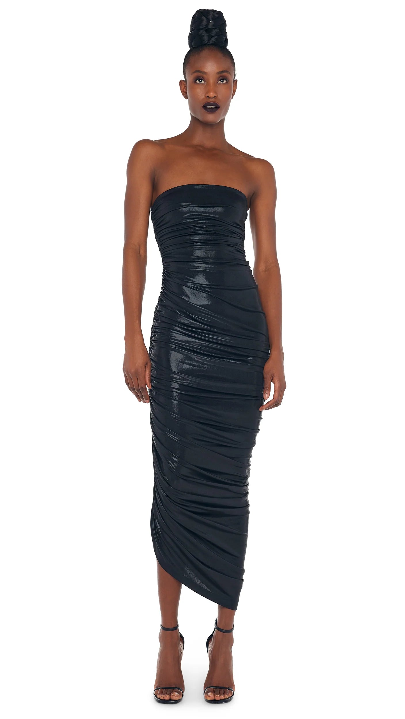 STRAPLESS DIANA GOWN - BLACK