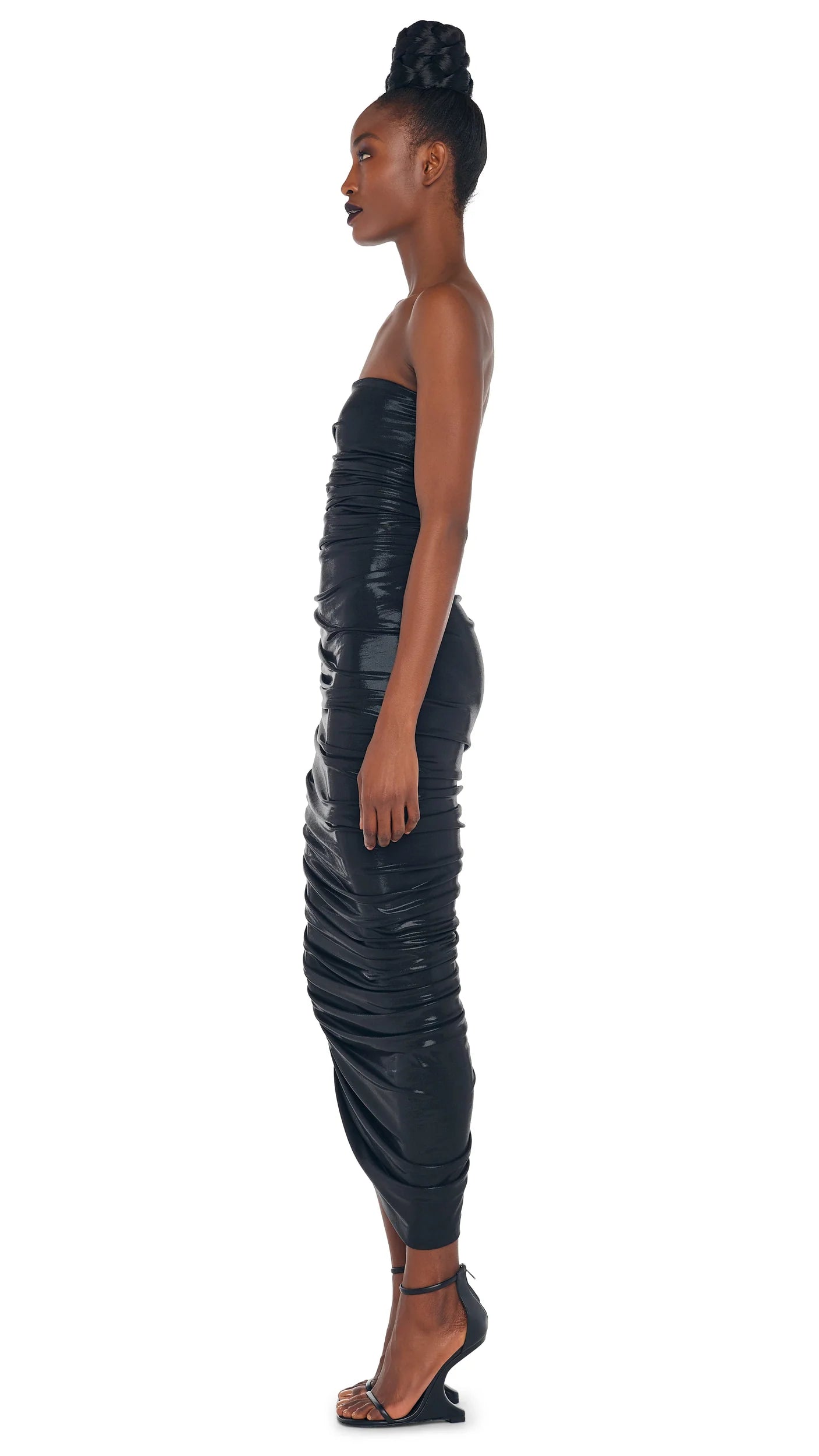 STRAPLESS DIANA GOWN - BLACK