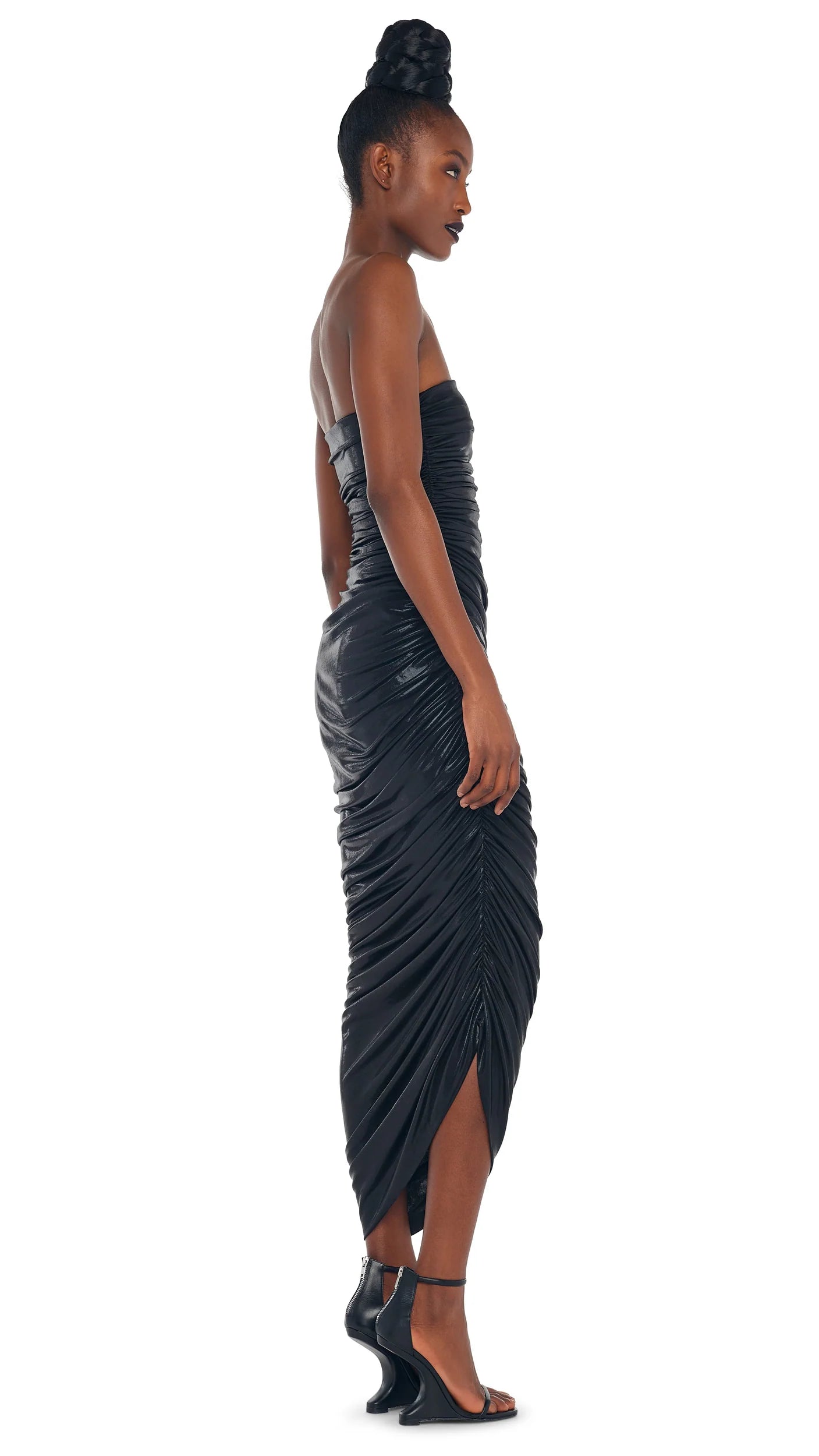 STRAPLESS DIANA GOWN - BLACK