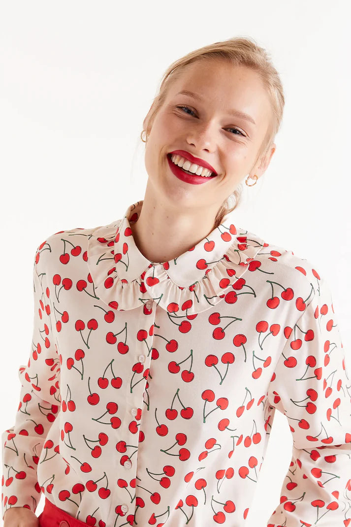 CHERRY PRINT SHIRT