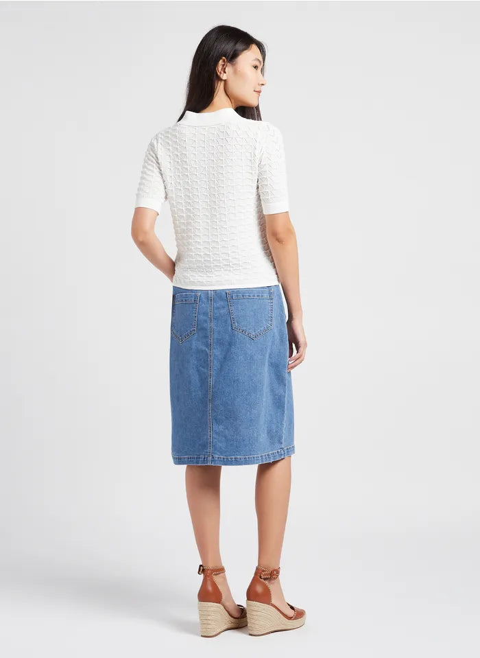PHILOME TOP - BLANC