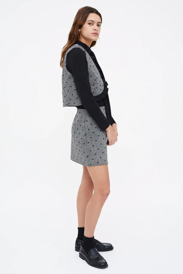 HEARTS TWEED VEST
