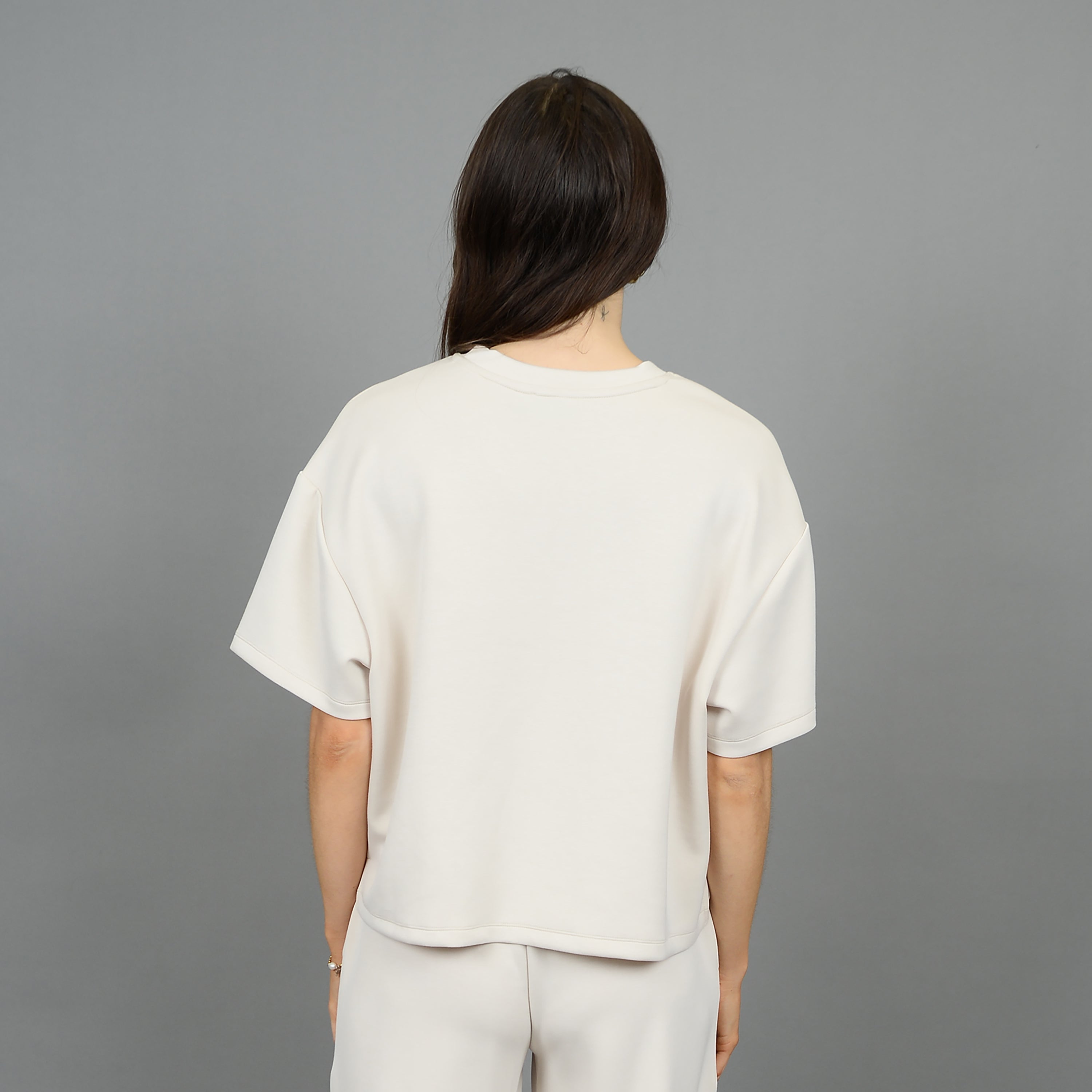 TESS KNIT TEE - STONE