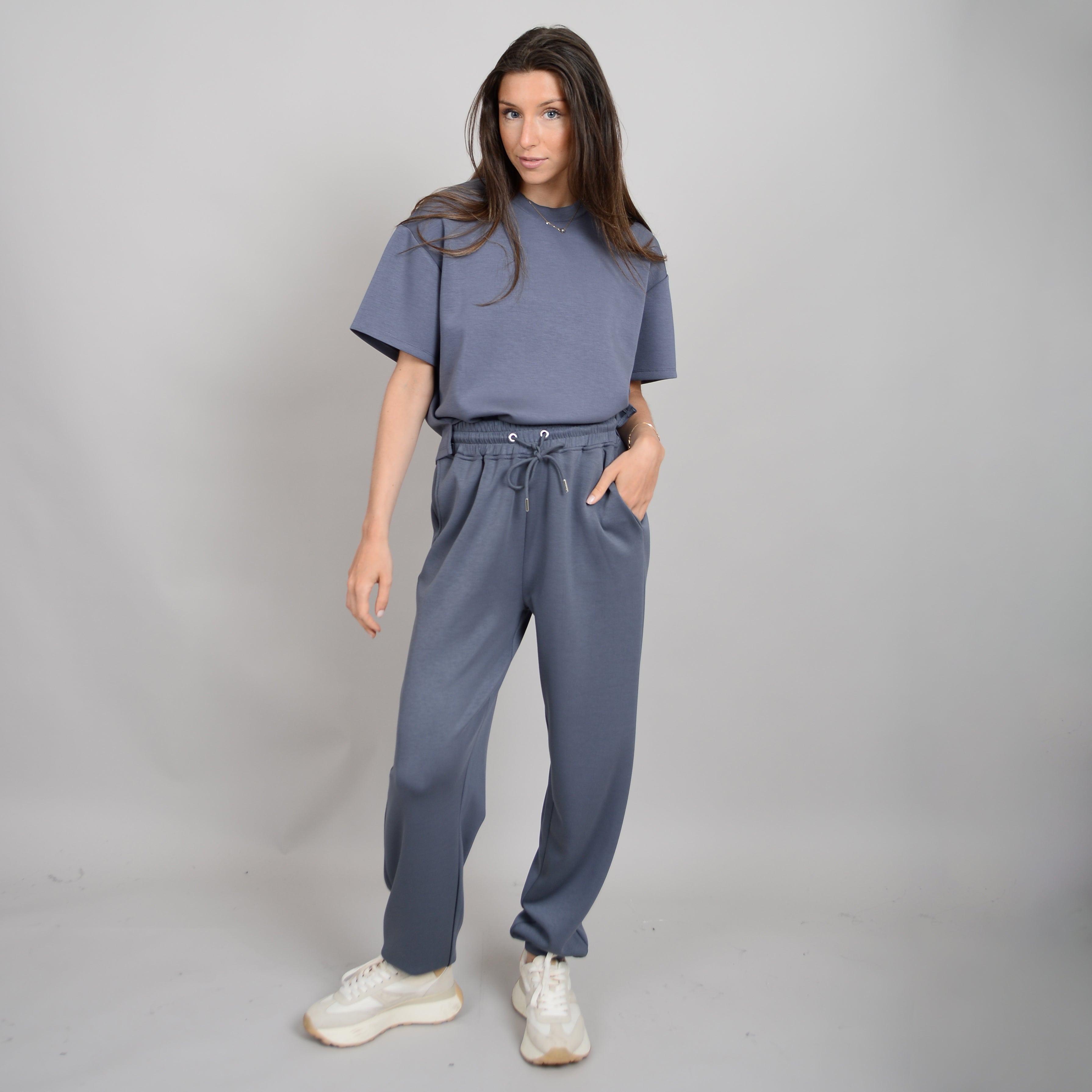 JOSELLE KNIT JOGGER - STEEL
