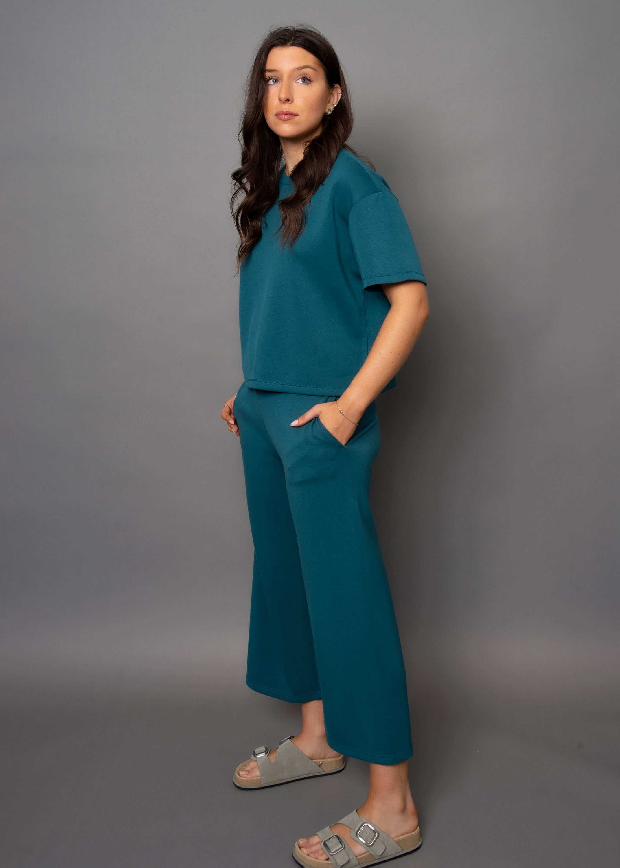 TESS SOFT KNIT TEE - TREKKING